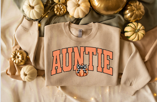 Auntie Pumpkin Crewneck